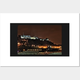 Edinburgh Castle at Night - Scottland Posters and Art